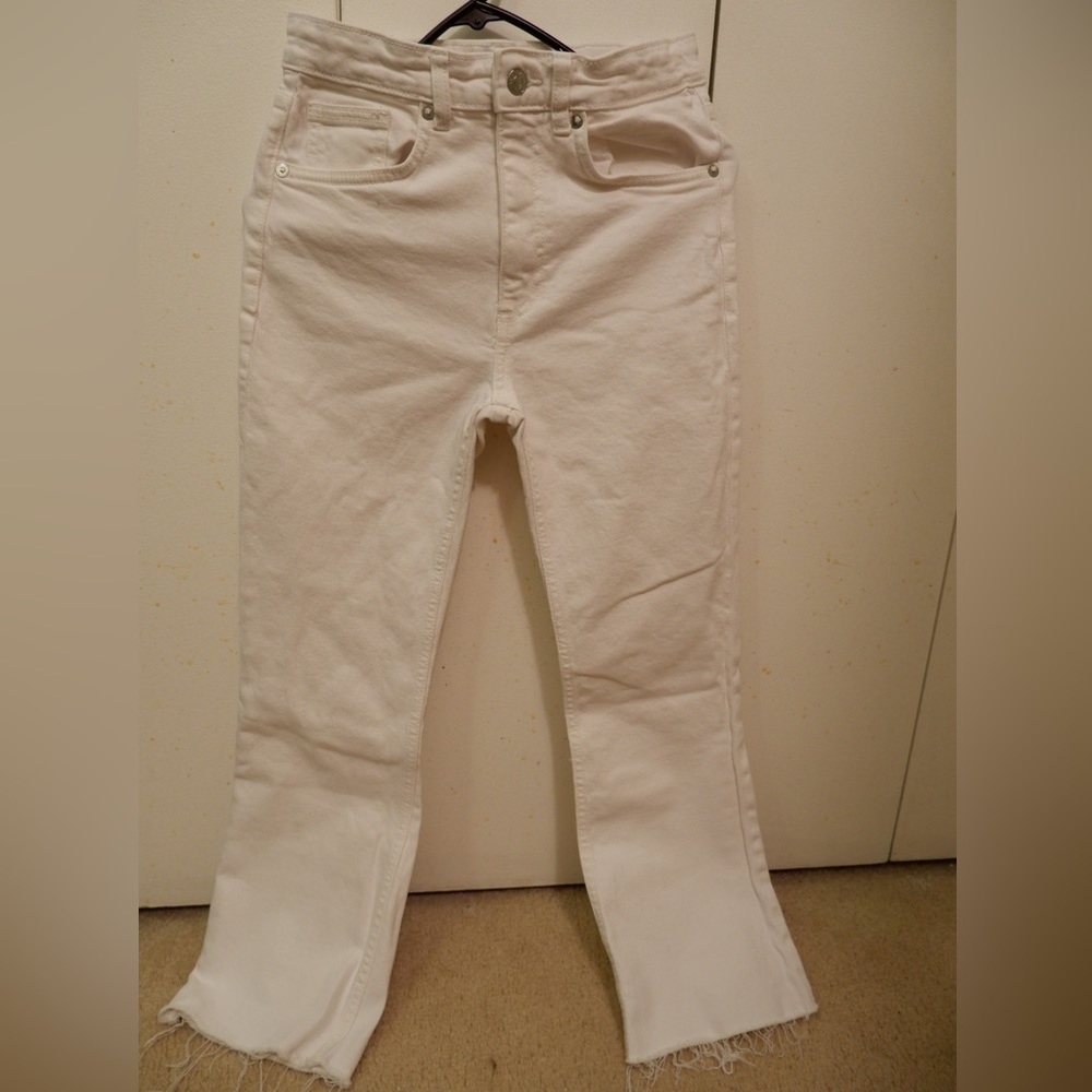 Zara Raw Hem Denim Jean